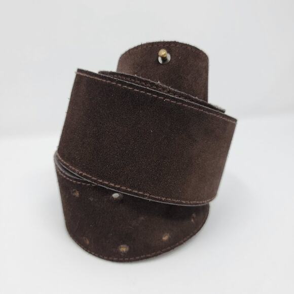 GAP Brown Leather Cinch Waist Belt, Medium - Picture 5 of 8